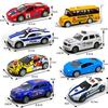 4Pcs Set Todder Car Toy Multi-Style Police School Bus Taxiing Alloy Mini Car Kids Kids Маленький міцний автомобіль дитячі подарунки