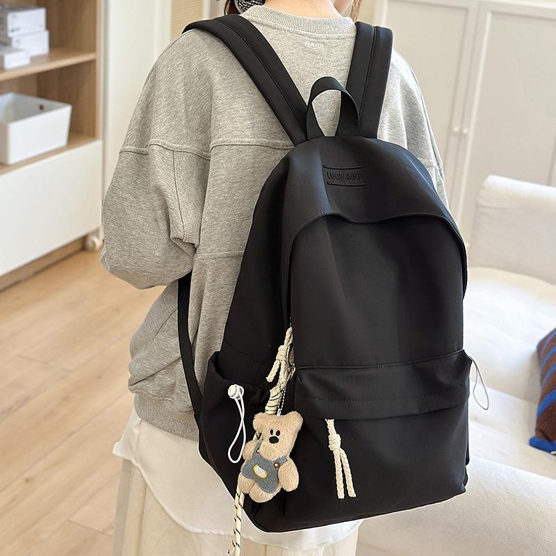 Schoolbag Korean version Mori large-capacity schoolbag for female junior high school and high school students, light casual backpack, simple solid
