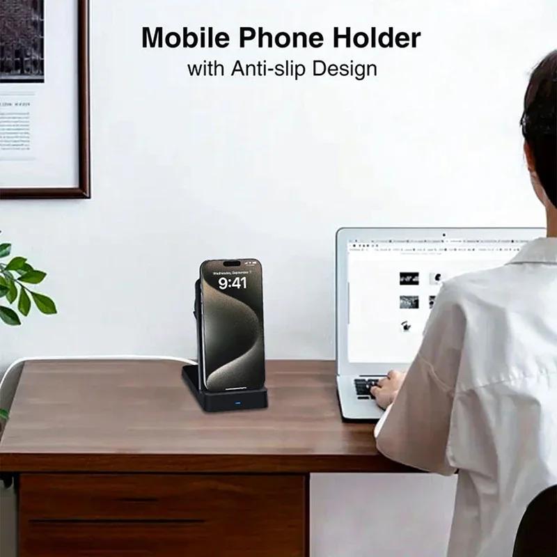 Foldable Magnetic Wireless Charger Stand Pad For Magsafe iPhone 16 15 14 13 Samsung Phone Fast Charging Station