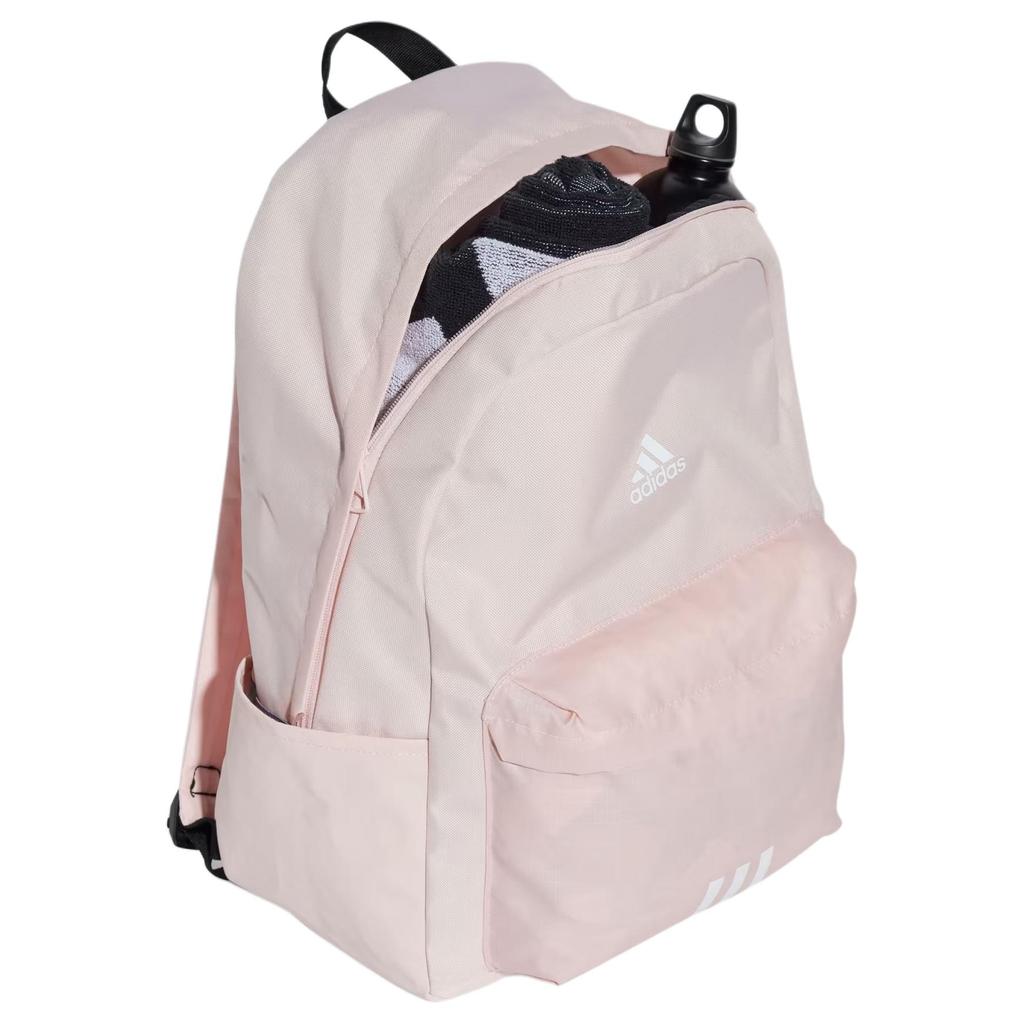 Adidas 27.5L Sports Casual Large Capacity Recycled Polyester Plain Weave Fabric Backpack Women Backpack Sand-Pink JF0674