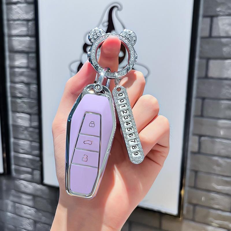 Tpu Car Remote Key Case Cover Protect Shell Fob For Chery Icar 03 Icar03 Aiqar Eq7 Eq5 Eq3 Jaecoo J6 J7 J8 Accessories