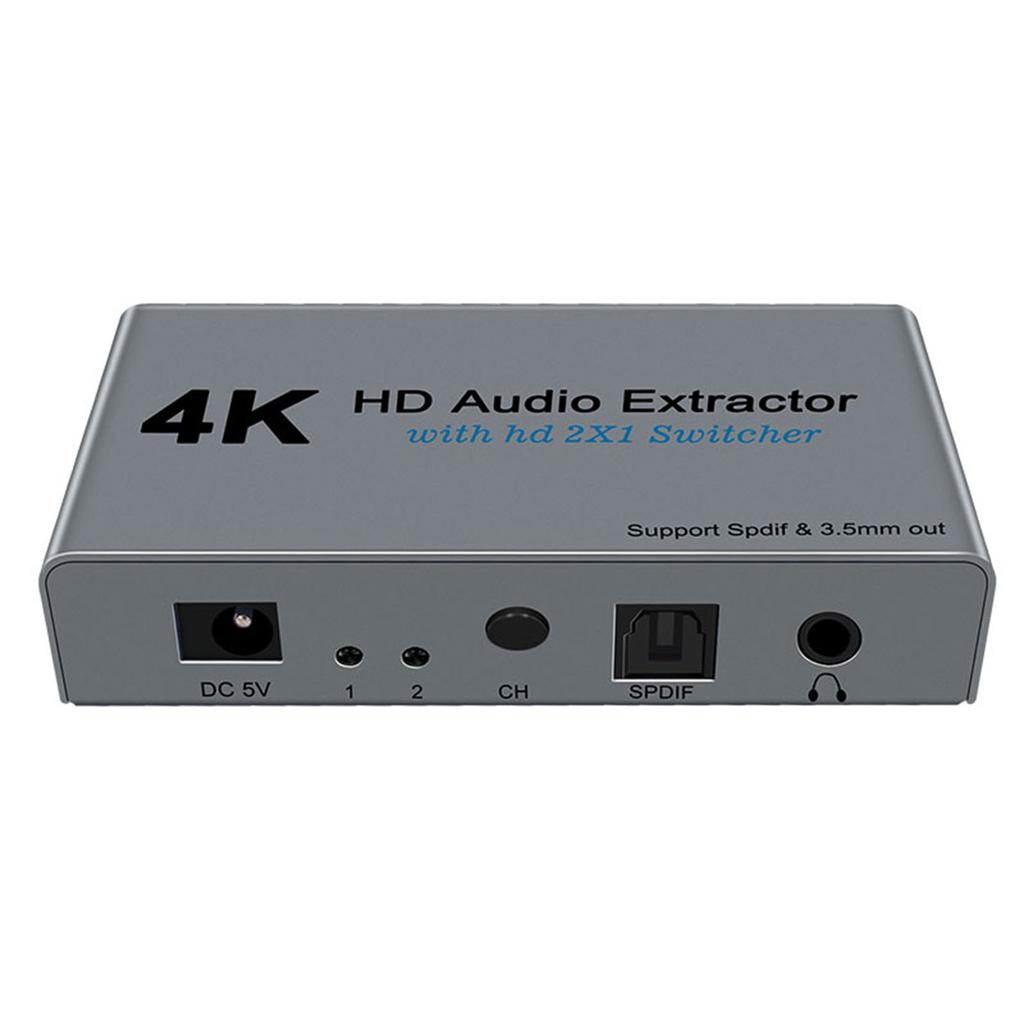 E21 HD Audio Extractor Splitter HD Switch 2 in 1 out 4K HD to HD