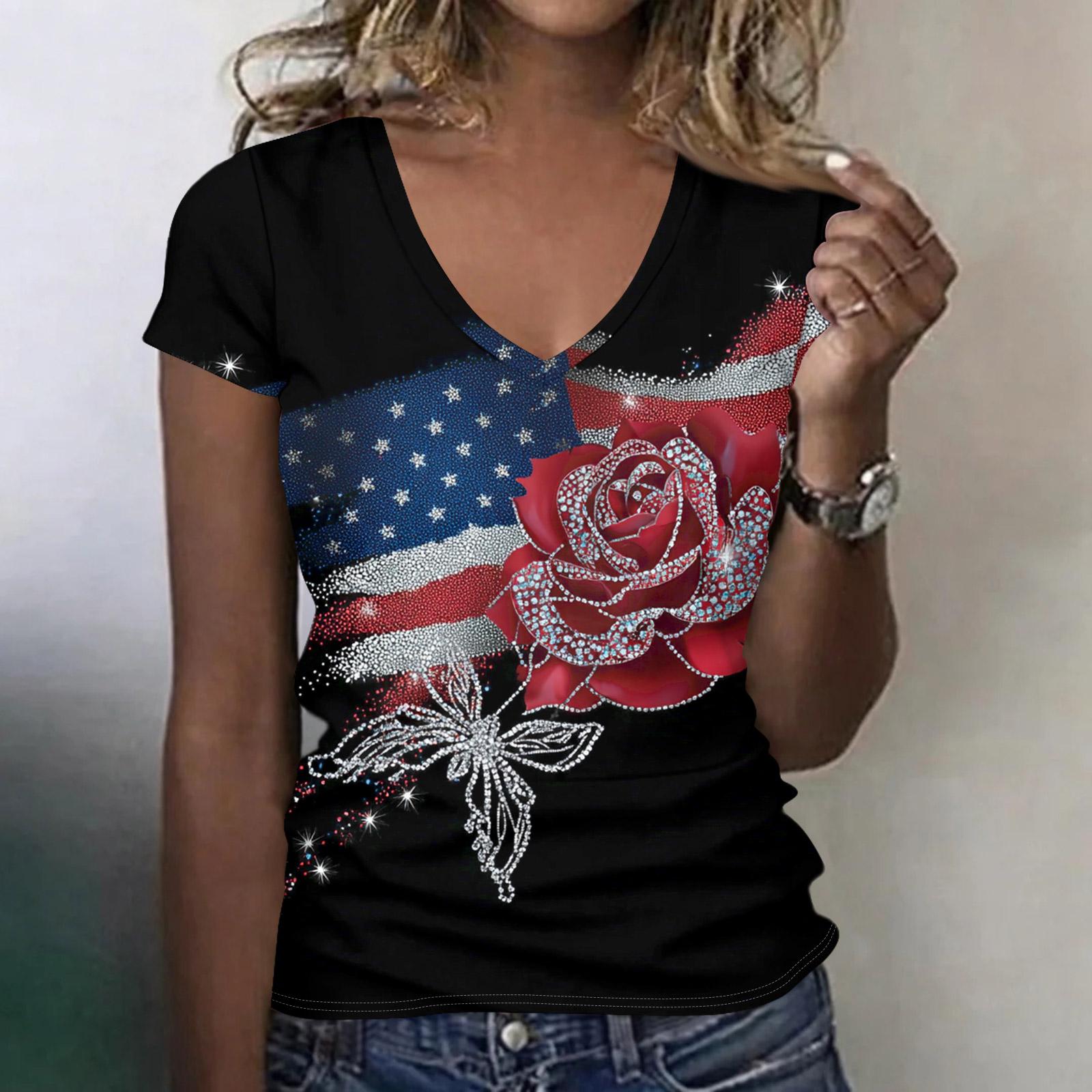 Women s V-neck Pleated Loose Ruffle Short-Sleeved Lightweight Casual Work Tops Women L синий