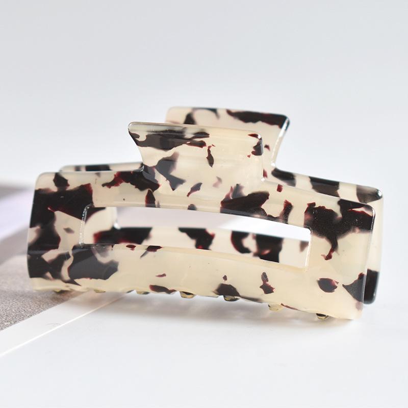 7.5cm Rectangular Hollow Acetate Ponytail Hair Claw Clip - Hot Selling Accessory