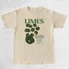 Magliette Grafiche Lime Stile Retro Oversize Estetica Vintage Streetwear T-shirt Manica Corta Moda Harajuku Top Abbigliamento Donna