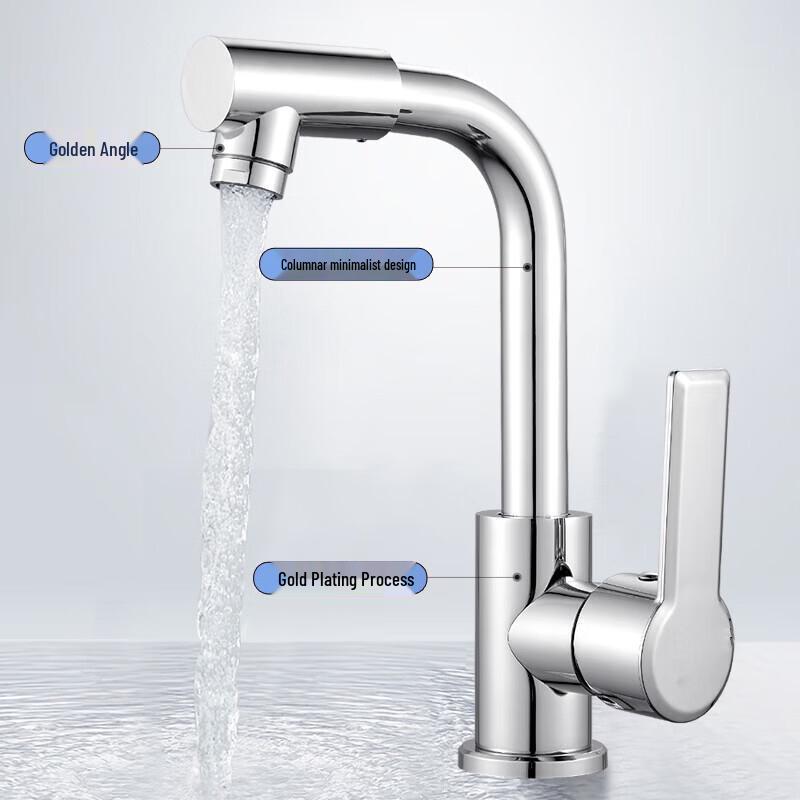 LiJiuhong Cold & Hot Copper Bathroom Faucet