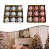 Antique Finish Tree Decorations 8cm Antique Christmas Decoration Elegant Holiday Decorations Festive Celebrations