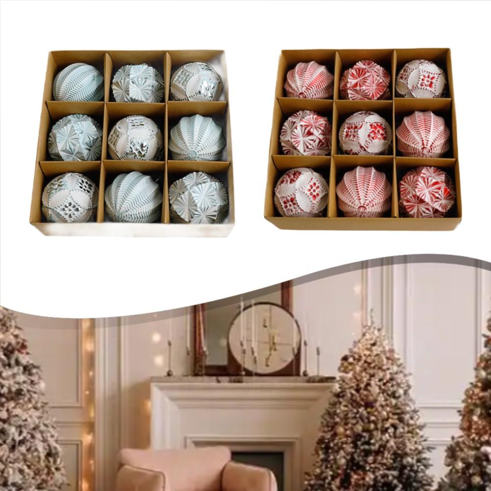 Antique Finish Tree Decorations 8cm Antique Christmas Decoration Elegant Holiday Decorations Festive Celebrations