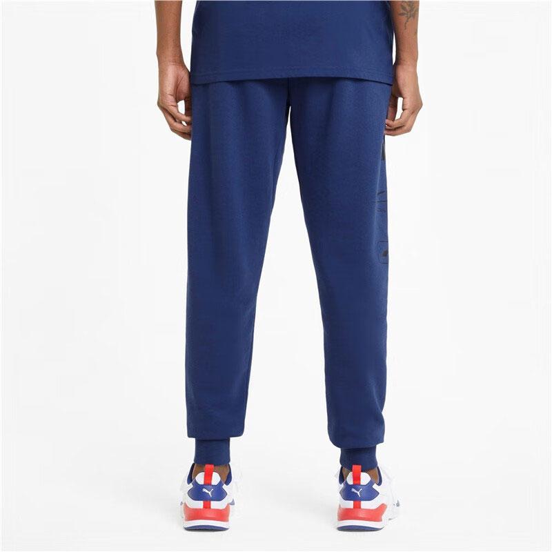 Puma Rebel Pants Cl Letter Logo Print Elastic Waist Tapered Knit Sports Pants Men pants Electronic-Blue 588877-12