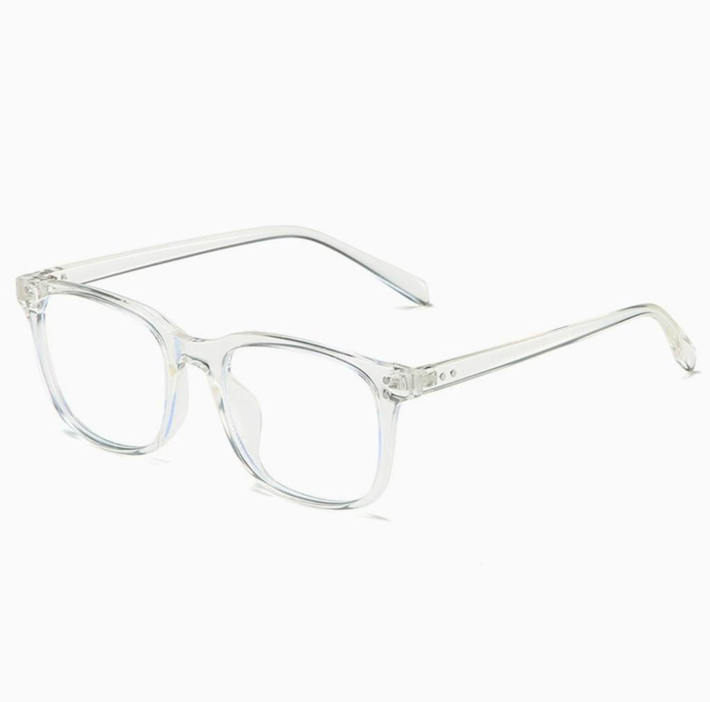 Rivet Big Square Myopic Glasses Women Men TR90 Frame Minus Lens Prescription Spectacle Diopter 0 -0.5 -0.75 -1.0 To -6.0