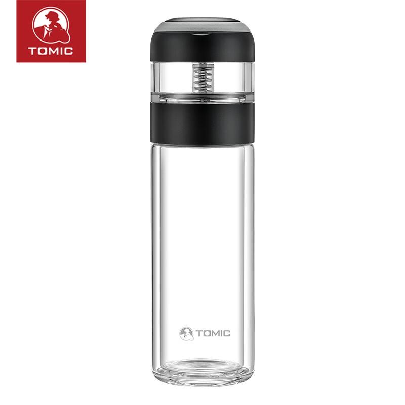 Temeike Double-Layer Tea Water Separation Glass Cup 260ml