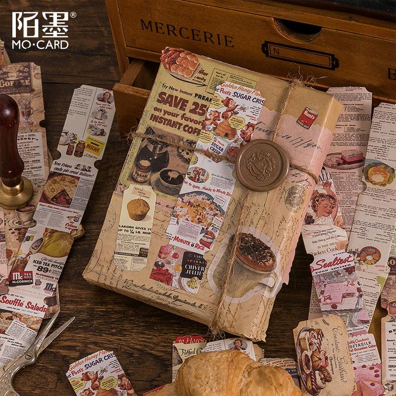 36 Pcs Vintage Europe America Poster Stickers Classic Retro Decor For Scrapbook Journal Diary Album Craft