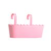 Double Hooks Tin Flower Bucket Decorative Hanging Flower Pots Iron Hanging Planter for Balcony