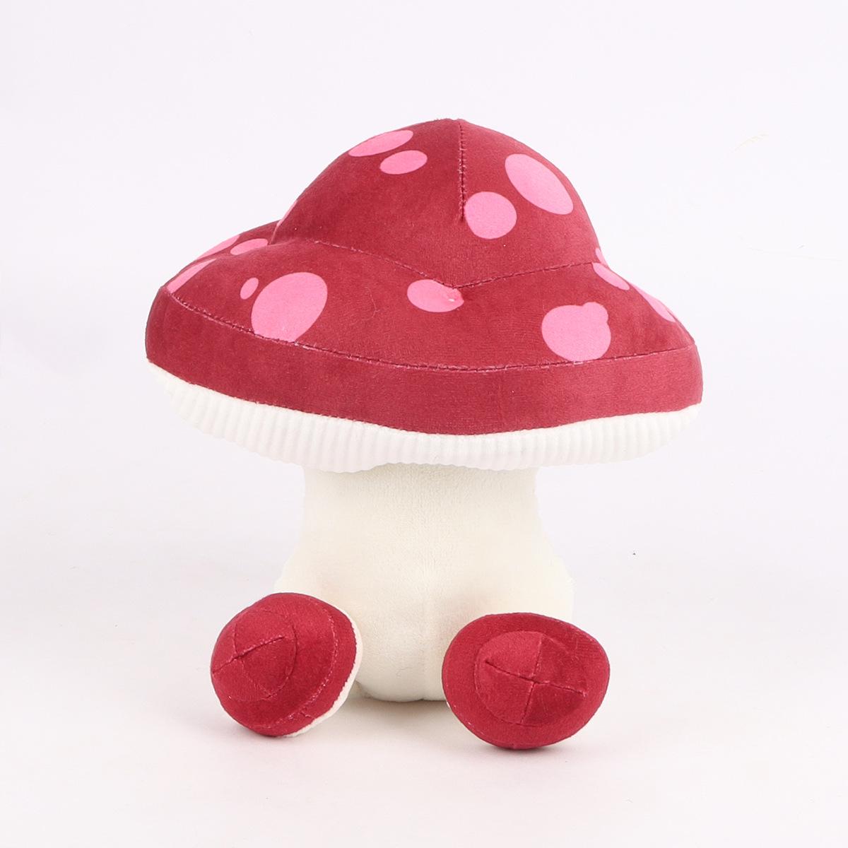 

Runaway Mushroom Plush Toy: Cute Cross-Border Food Manga Doll Ornament Gift 18x14x25cm/0.14kg