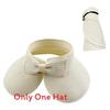 Neutral Top Straw Hat Sun Protection Cap With Butterfly Knot For Travel Beach