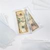 20Pcs Clear PVC Binder Bag 6 Holes Binder Pockets 6 Holes Cash Envelope for Loose Leaf Notebook Budget Planner Inserts