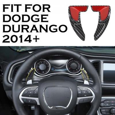 Steering Wheel Shift Paddle Shifter Trim For Durango Charger 2015+ Carbon Fiber