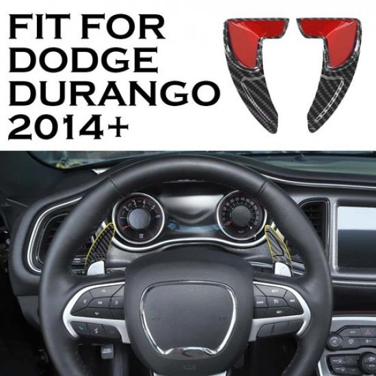 

Steering Wheel Shift Paddle Shifter Trim For Durango Charger 2015+ Carbon Fiber