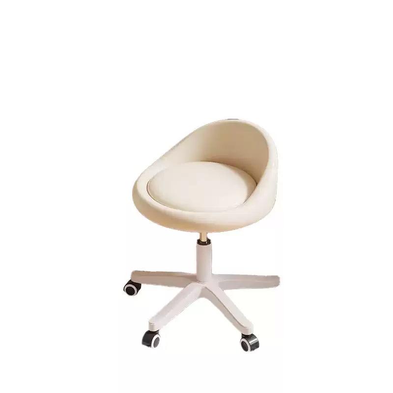 Makeup Chair for Girls, Soft-back Dressing Stool, Cream Style Manicure Chair, Simple Household Makeup Stool.