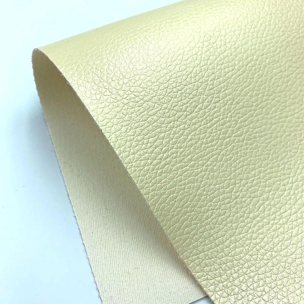 Litchi PU Leatherette Faux Leather Fabric Synthetic For Sewing Bow Bag Brooches Sofa Car Doll DIY Hademade Material