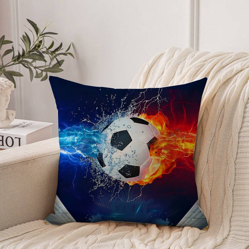 Football Print Pillow Case Home Decor Throw For Sofa Bed Car Room Decor Gift Idea