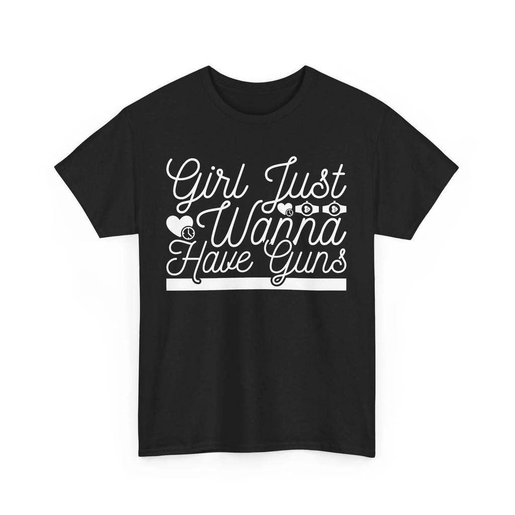 Gun Collector T-Shirt | Classic Firearms Tee | Girl Just Wanna Have Guns Shirt