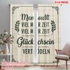 2pcs 2D Flat Printing Scene Curtain Man Sollte Viel Mehr Zeit Mit Gl Cklichsein Vertr Deln. Fabric Without Electricity Seasonal