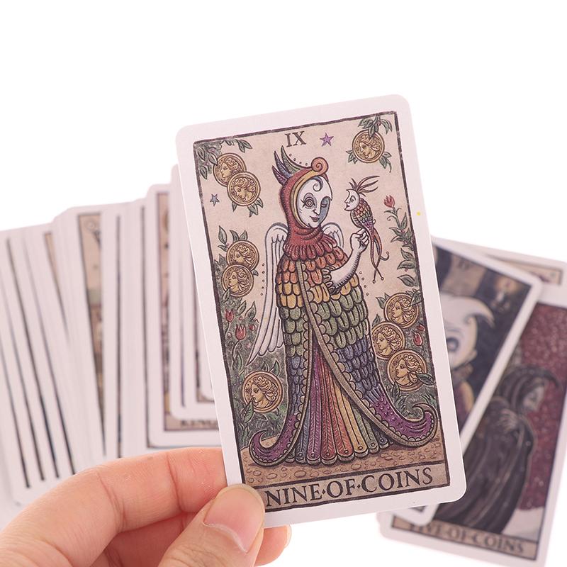 Della Luna Tarot Cards Fortune-Telling Oracle Divination Edition Creativity Illustrated English Version Moon Board Game Deck