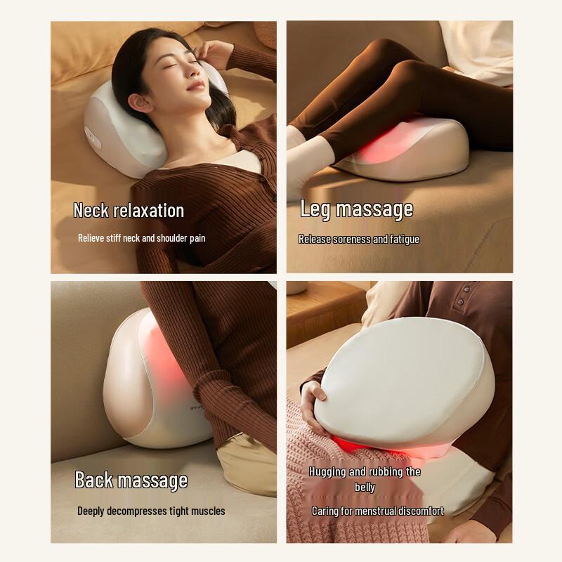 BEAR Heated Neck and Body Massager Pillow CN Plug (adapter Included)