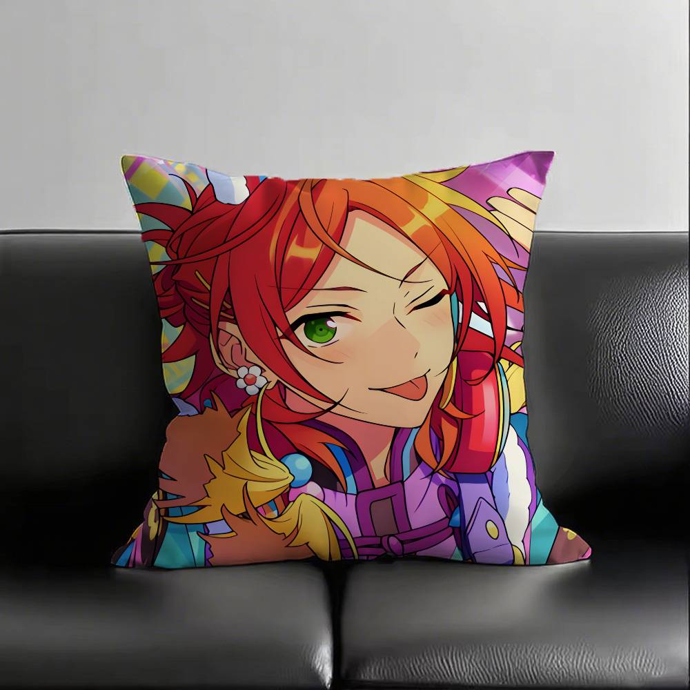 1 Stück Yuta Aoi Kissenbezug Mode Quadratischer Kissenbezug Schlafzimmer Sofa Zimmer Ins Dekoration Freizeit