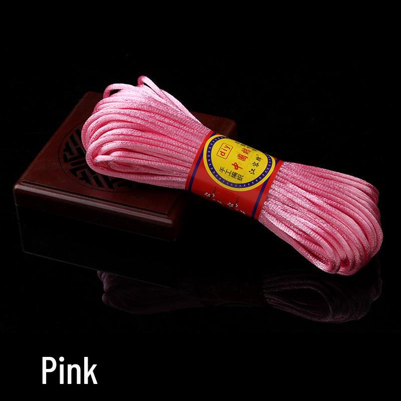 Red Polyester Chinese Knotting Cord for DIY Bracelets and Beading