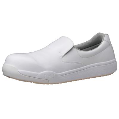 Protect Toes 5 High Grip Safety Work Shoes JSAA Certified Professional Sneakers for Normal Work Wide Toecap PHS600 White Cm [Midori Anzen] Anti-Slip
