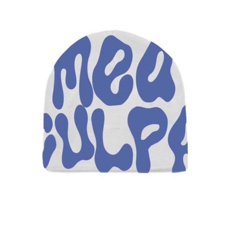 Zimní teplá čepice Letter Jacquard z vlny Y2K Fashion Pullover pro muže a ženy