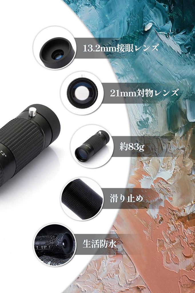 Topson 8x21 Museum 8x Museum Perfect for Art Compatible with Includes Case and Strap Monocular, Magnification, Compact, Model, Appreciation, Glasses,