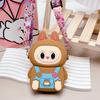 2025 Populær Labobo Barn Snackpose Myk Silikon Medium Lommebok Søt Tegneserie Bubble Mart Sete Stil Myntlomme for Barn Ferie Overraskelsesgave