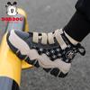 Babu bean girls cotton shoes children's snow boots winter new velvet warm thick sole one pedal boys two cotton boots