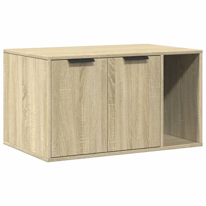 VidaXL Cat Litter Box Furniture Sonoma Oak Engineered Wood 857735