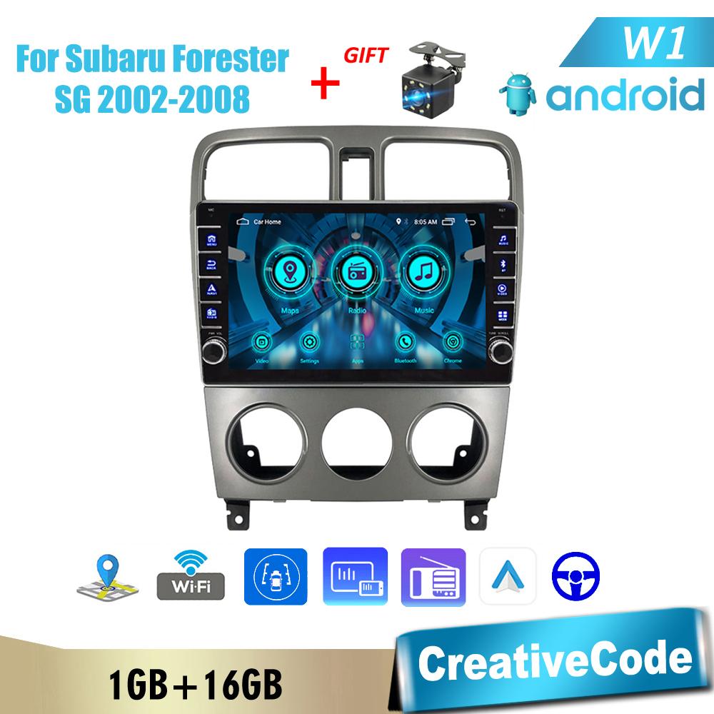 

2 Din Android автомобильный радиоприемник мультимедийный видеоплеер для Subaru Forester SG 2002-2008 с кнопкой WiFi 1 + 16 ГБ