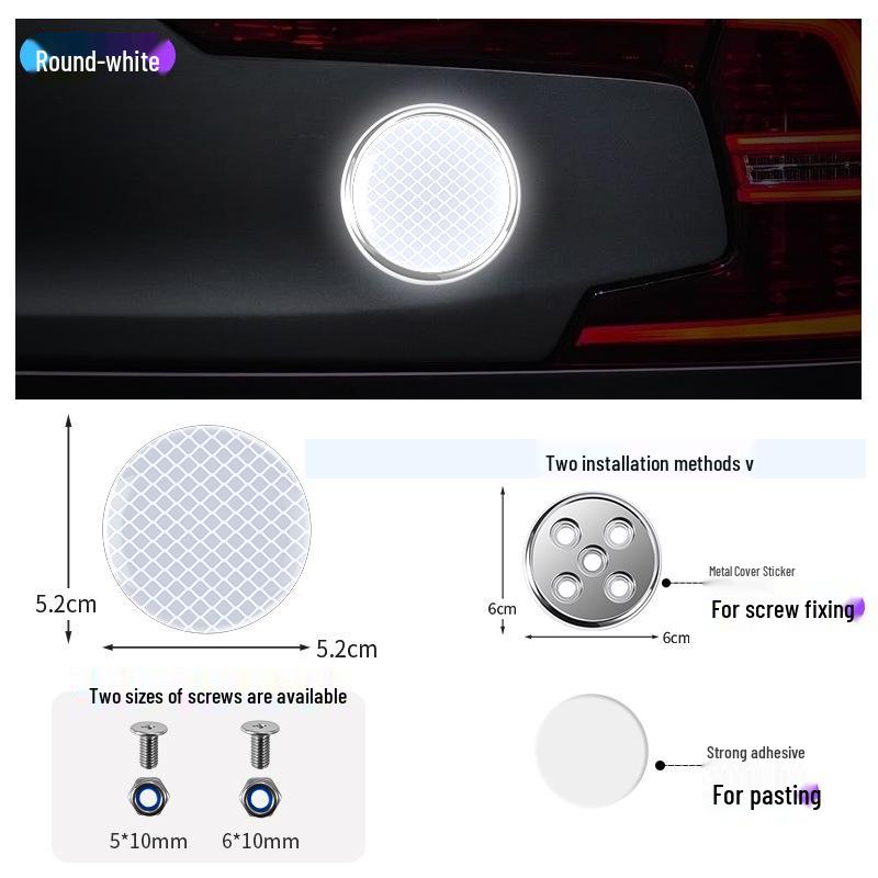 Reflektierender Warnschild-Aufkleber für Autos, Motorräder, Elektrofahrzeuge und Fahrräder