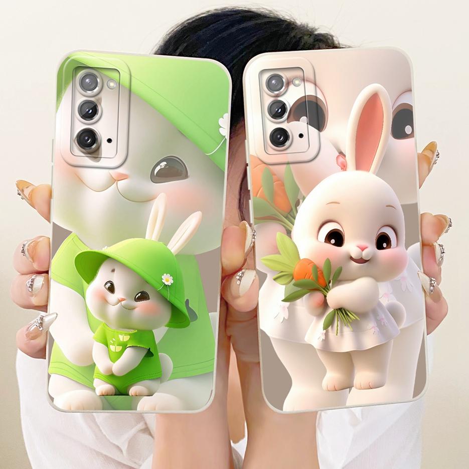 For Samsung Galaxy Note 20 Case SM-N980F Cute Rabbit Cartoon Cover Soft Silicone Case For Samsung Note 20 Ultra Note20 5G Fundas