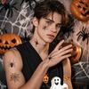 5pcs Waterproof Funny 3D Spider Tattoo Stickers Sweatproof Halloween Realistic Scary Spider Web Temporary Tattoo Stickers