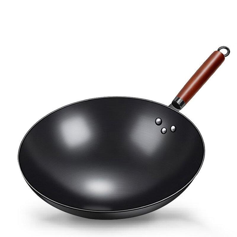 Zhishi 30CM Refined Iron Non-stick Wok