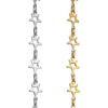 Unique Hollow Star Charm Chain Extender Fashion Jewelry Chain Stainless Steel Texture Perfect for Necklace and Styling