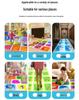 50cm Liquid Color Floor Tiles: Sensory & Puzzle Mat for Kids