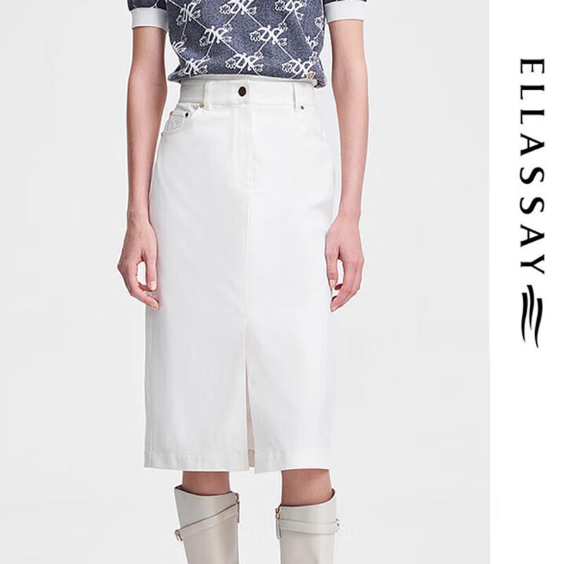 ELLASSAY Women s Cotton Blend Denim Pencil Skirt M