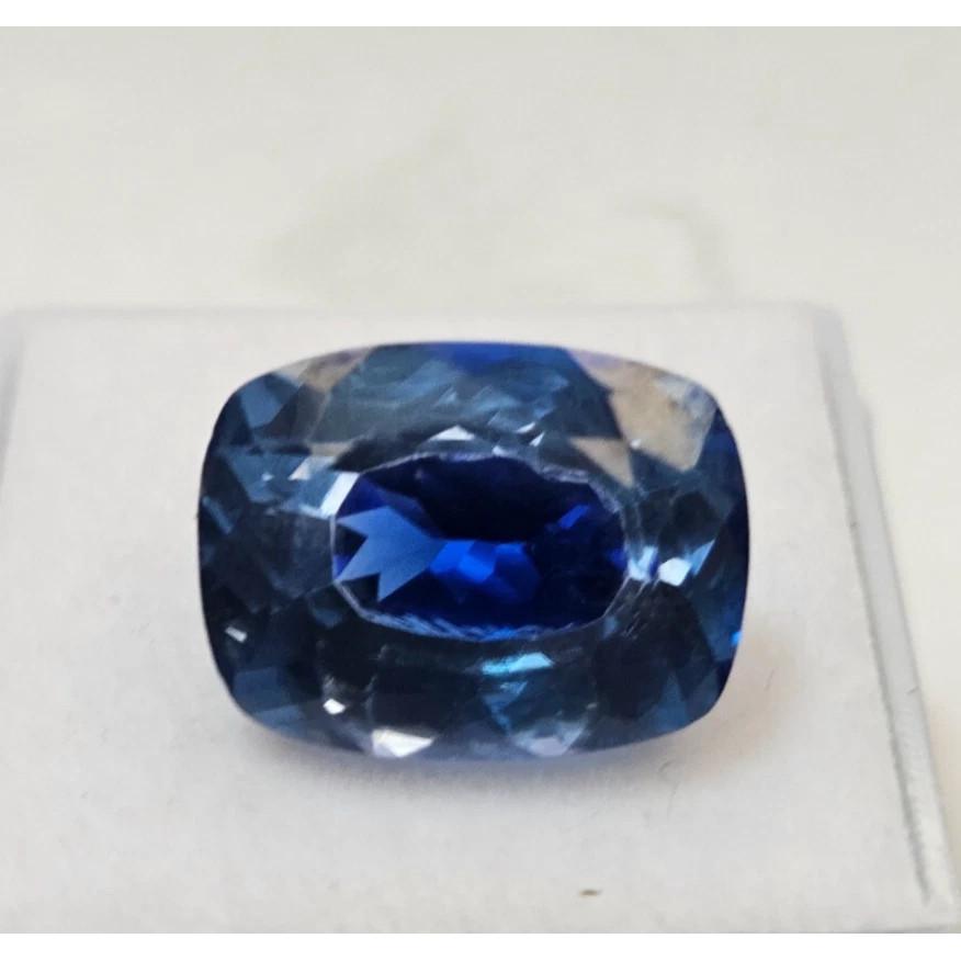 Pitambari Sapphire Bi-Color Cushion Cut 10+ Ct Fabulous Certified Gemstone