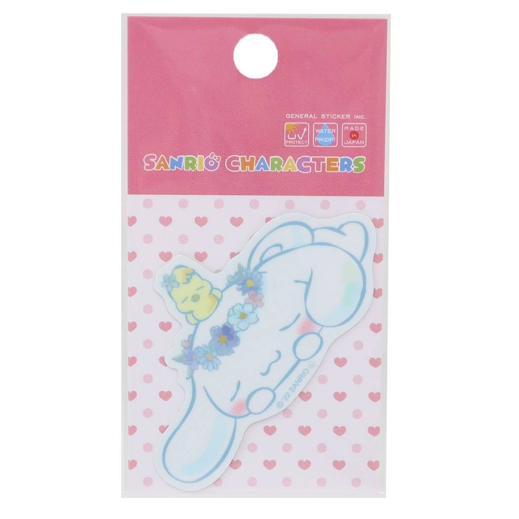 Vinyl seal sticker die-cut Cinnamonroll nap Sanrio general waterproof light-resistant cinnamon mail-friendly