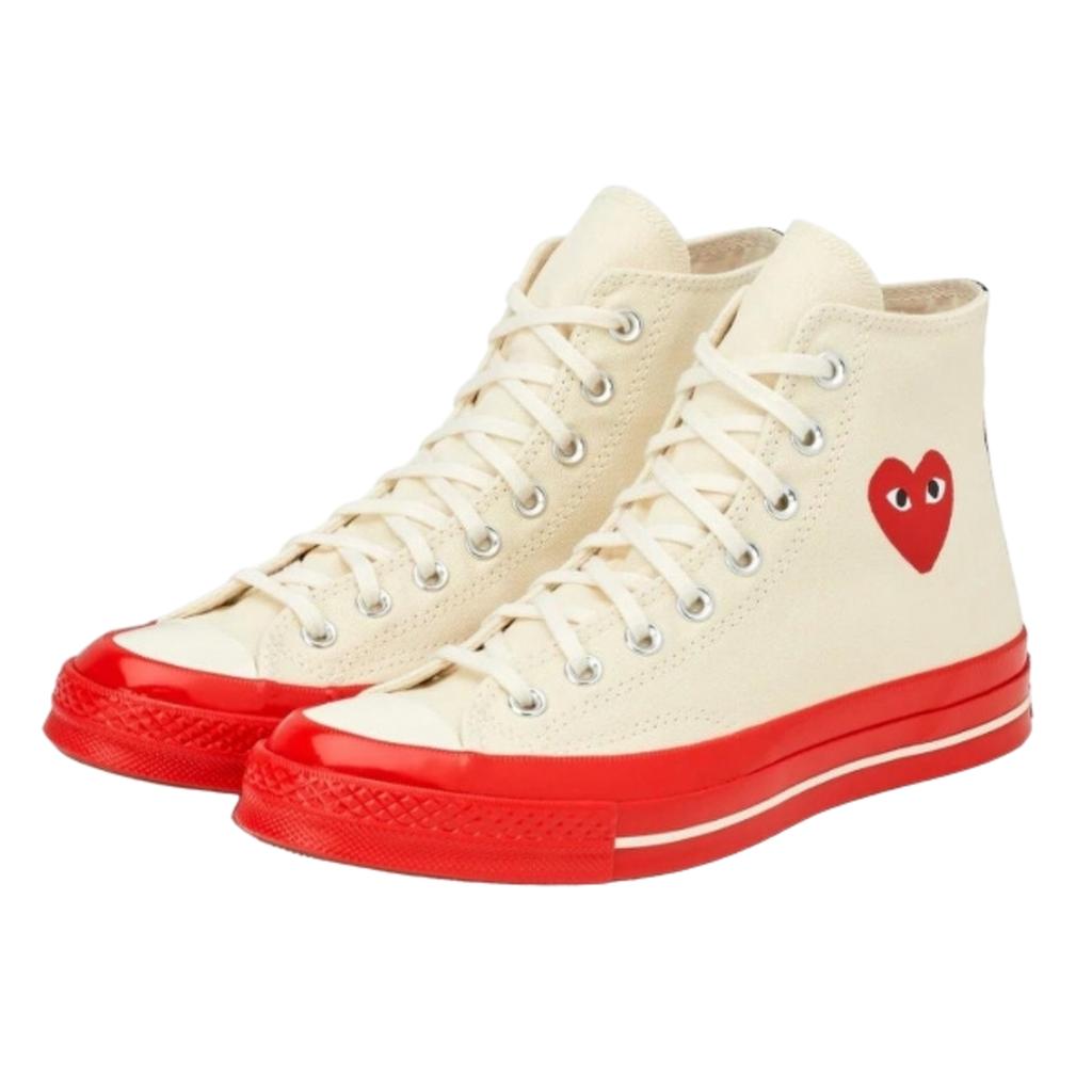 Converse Comme des Garçons Chuck 70 High Top White Red