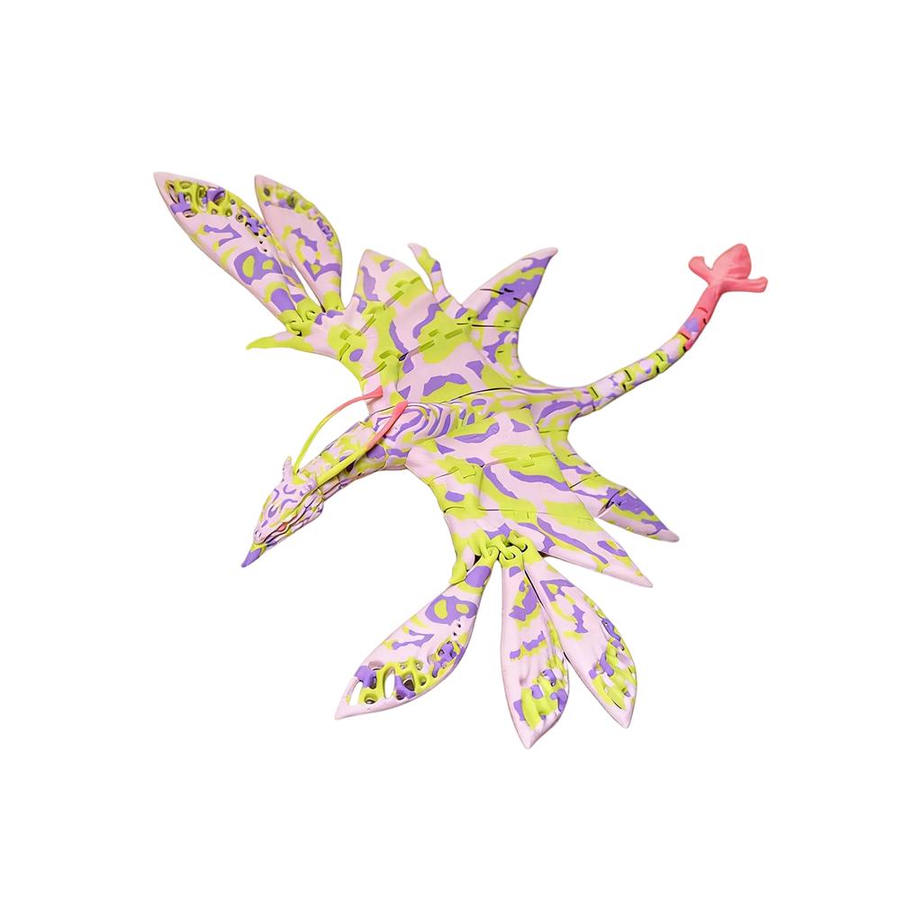 Banshee 3D Printed Toy, Articulated Joint Figure, Flying Dragon Ornament