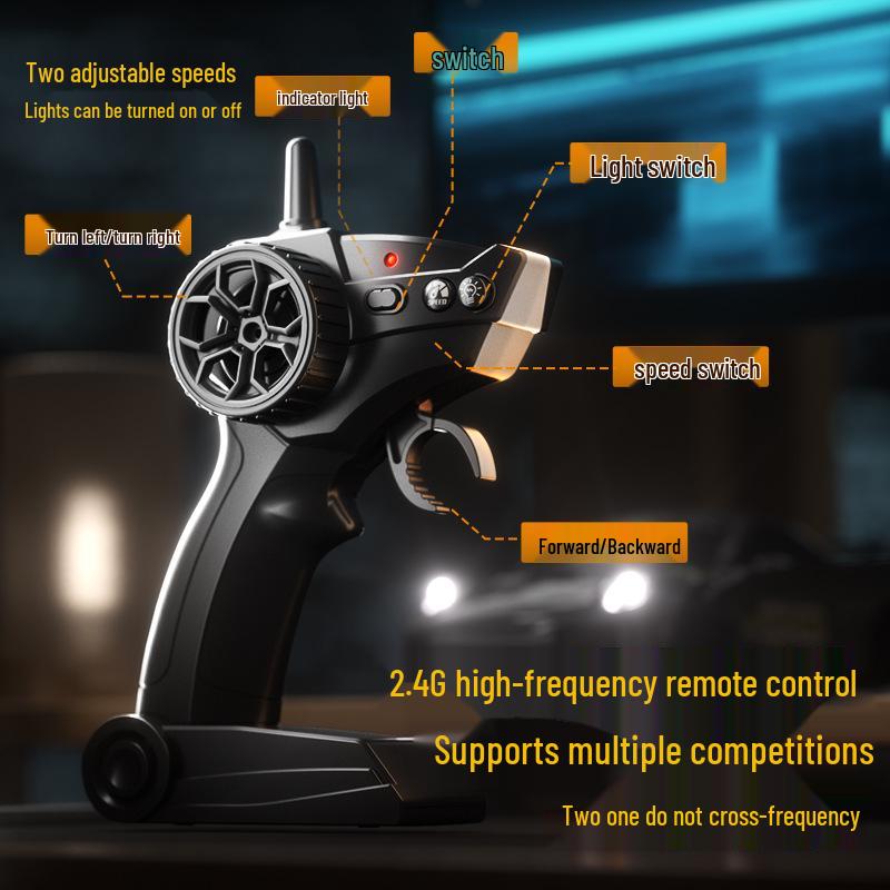 Children's RC Racing Car 1:20 4WD Rechargeable Electric Drifting Light-Up Model Toy